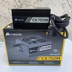 Corsair CX750M 750W 80 Plus Modular Power Supply - Black (CP-(contact info removed)-NA)