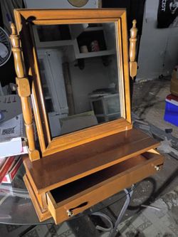 1960  ethan Allen  heirloom mirror wit drawer