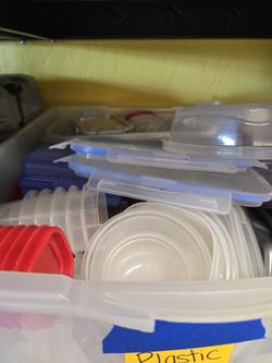 Full tote of Tupperware