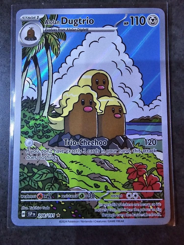 Alolan Dugtrio 208/191 Sv08: Surging Sparks Holo