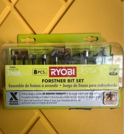 RYOBI Steel Forstner Drill Bit Set