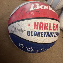 Signed Harlem Globe Trotters Ball