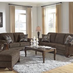 Miltonwood Teak Living Room Set (Sofa Loveseat Options 