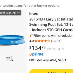 Index Pool with Pump and Filter