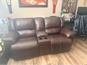 Reclining rocker loveseat