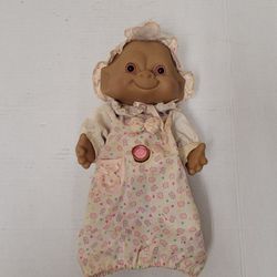 Treasure Troll Newborns Ace Novelty Vintage 1993 Wishstone Doll Pink Eyes Hair 