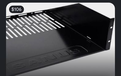 SANUS Black Metal Rack Shelf