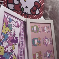Hello kitty and friend wall poster