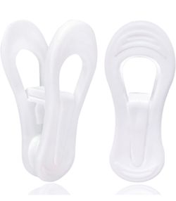 White Hanger Clips 50 Pack