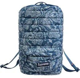 Supreme Blue Paisley Puffer Backpack 