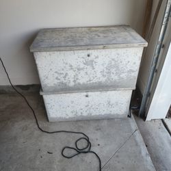 2 Big Stainless Stell Boxes 
