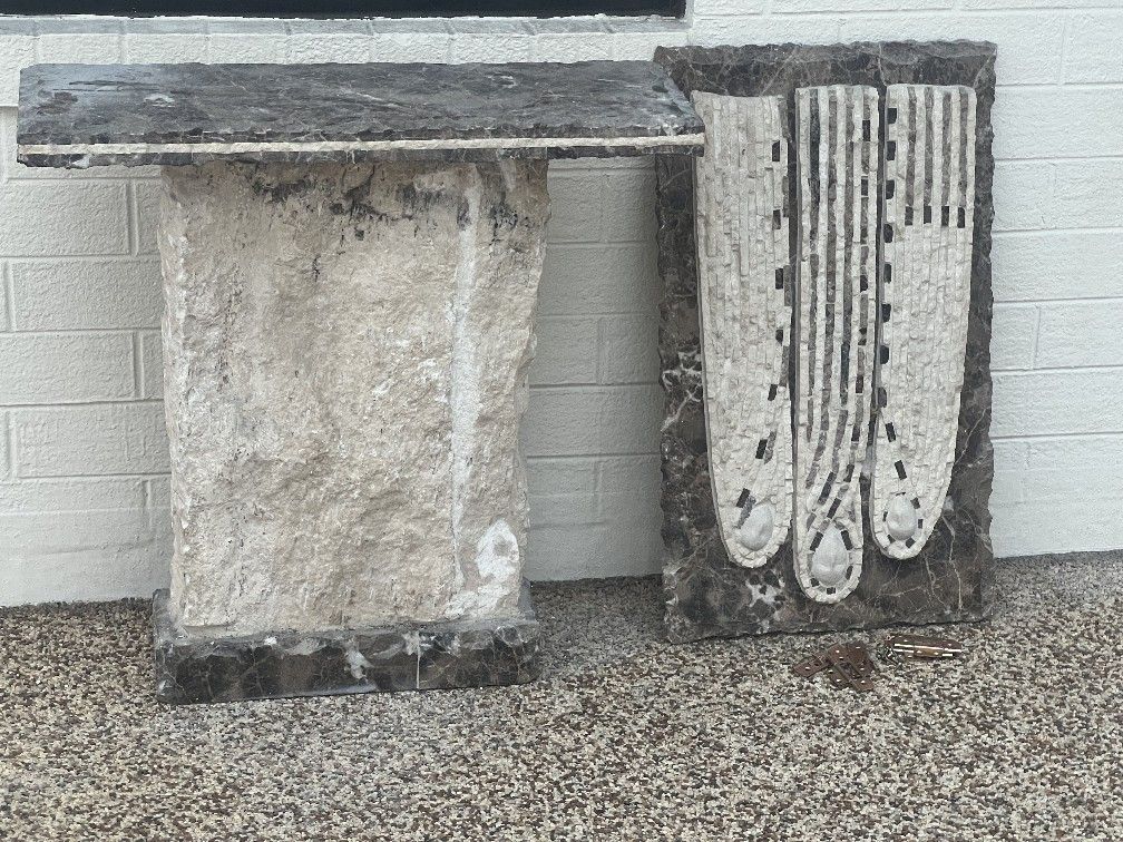 Beautiful 30" Tall 30" Wide Stone/ Granite Table