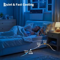 New 10000 BTU Window Air Conditioner w/ Remote Control & 24h Timer, Cool/Dehumidify/Fan, White