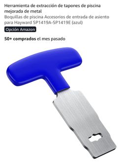 Herramienta de extracción de tapones de piscina mejorada de metal Boquillas de piscina Accesorios de entrada de asiento para Hayward SP1419A-SP1419E (