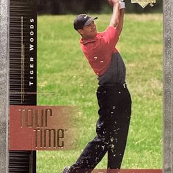 TIGER WOODS ROOKIE CARD 2001 Upper Deck Your Time #176 RC INSERT PGA GOLF