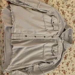 Very Light Blue, Long, Jean Jacket 