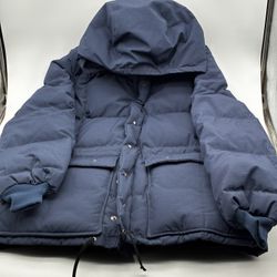 Vintage Frostline Kit Down Parka Jacket Blue Hooded Puffer 70s 80s Men’s Large
