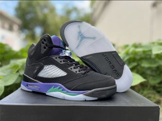 Air Jordan 5 Black Grape Sneakers