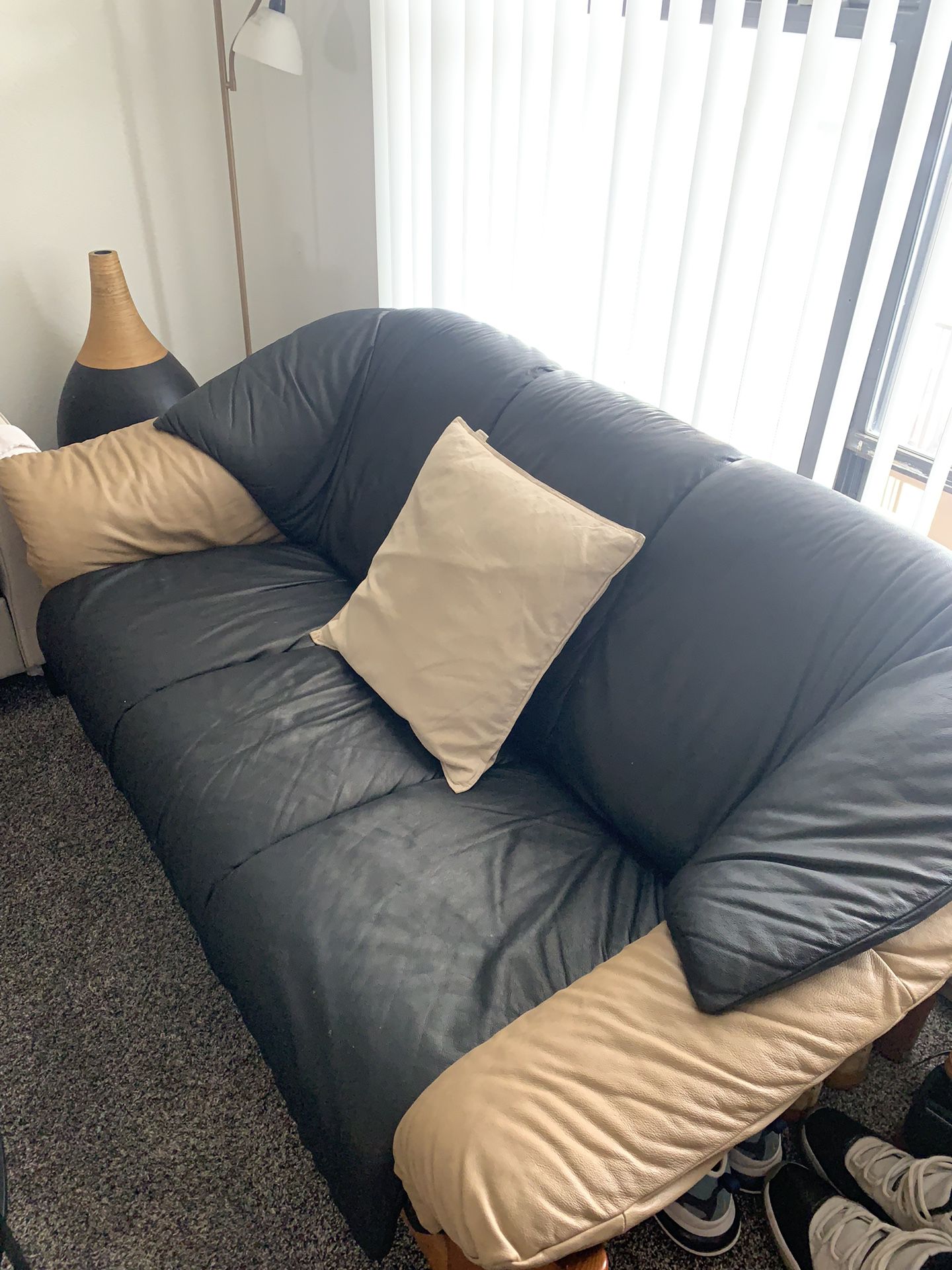 3 Seat Leather Couch