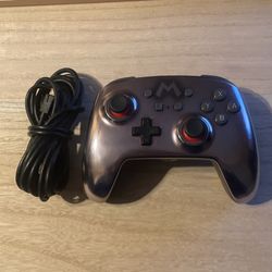 Nintendo Switch Wired Controller Metal Mario Edition