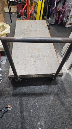 Rolling cart 64 in x 24 1/2 with wheels heavy duty