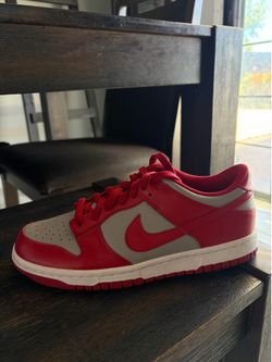 Red/ grey Nike dunks, Size 7 youth( same as 8 1/2 women and 7 men