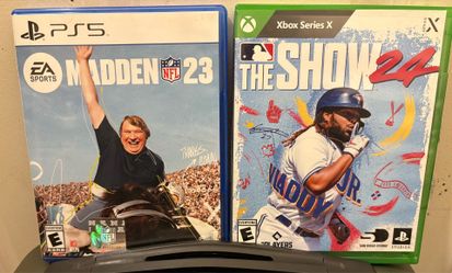 MADDEN 23 and MLB THE SHOW 24