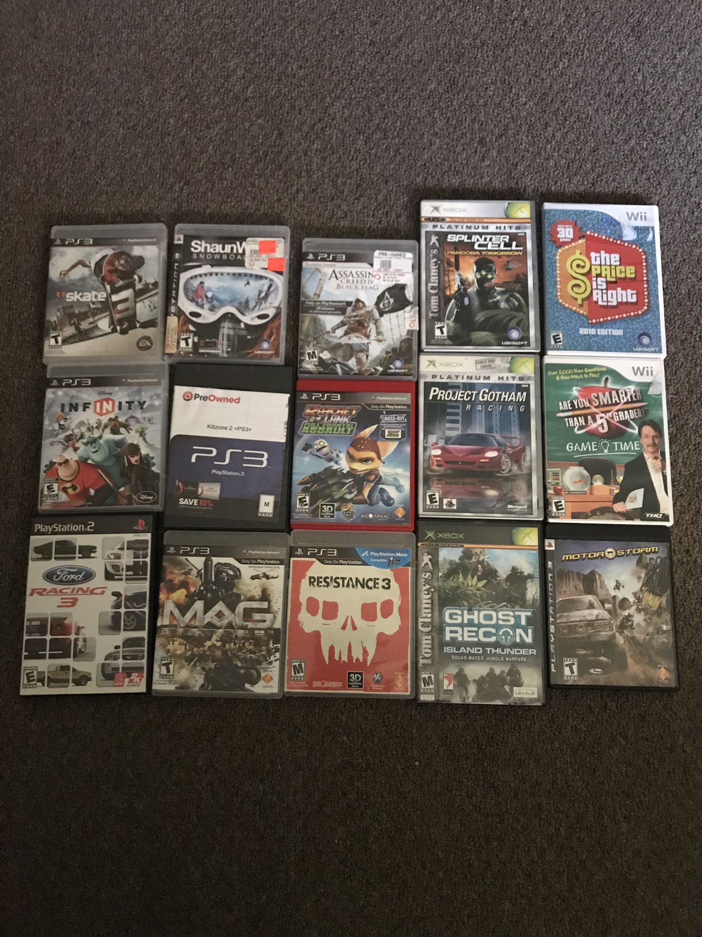 Ps2,PS3,wii and Xbox games
