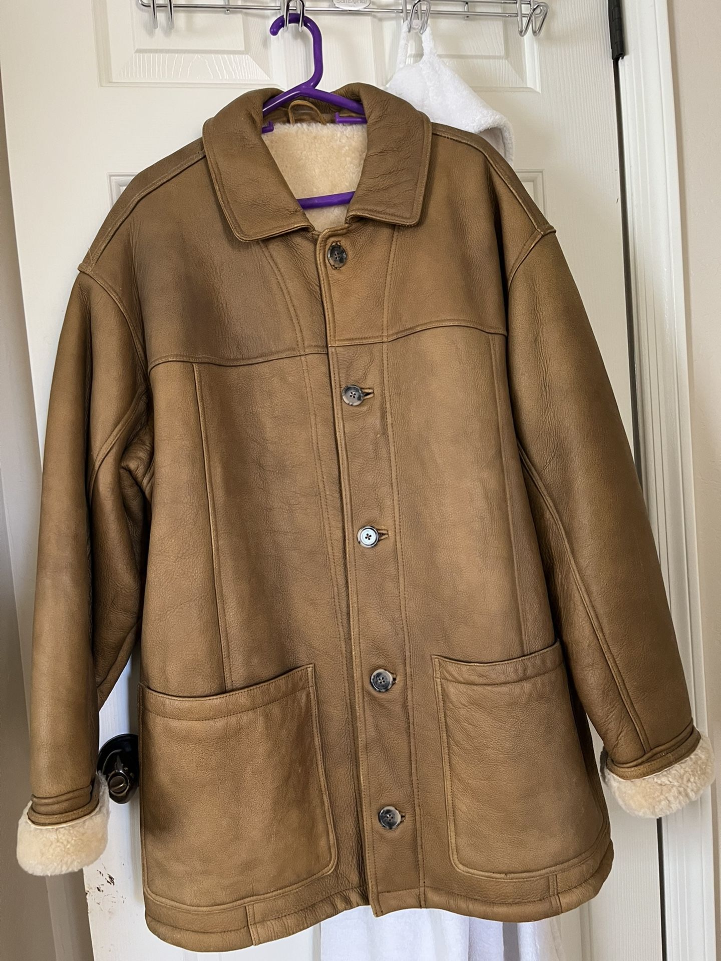The Territory Ahead - Mens Leather/Sherpa Lined Jacket - XXL