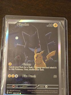 Pikachu x Gengar Custom Holo Pokémon Card – 173/165
