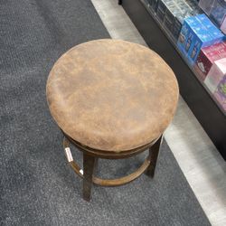 Leather Stool - Bancó De Piel Cafe 