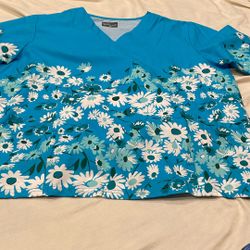 Scrub Top Xlg