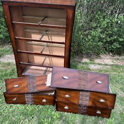 Wooden Dresser with Drawers 