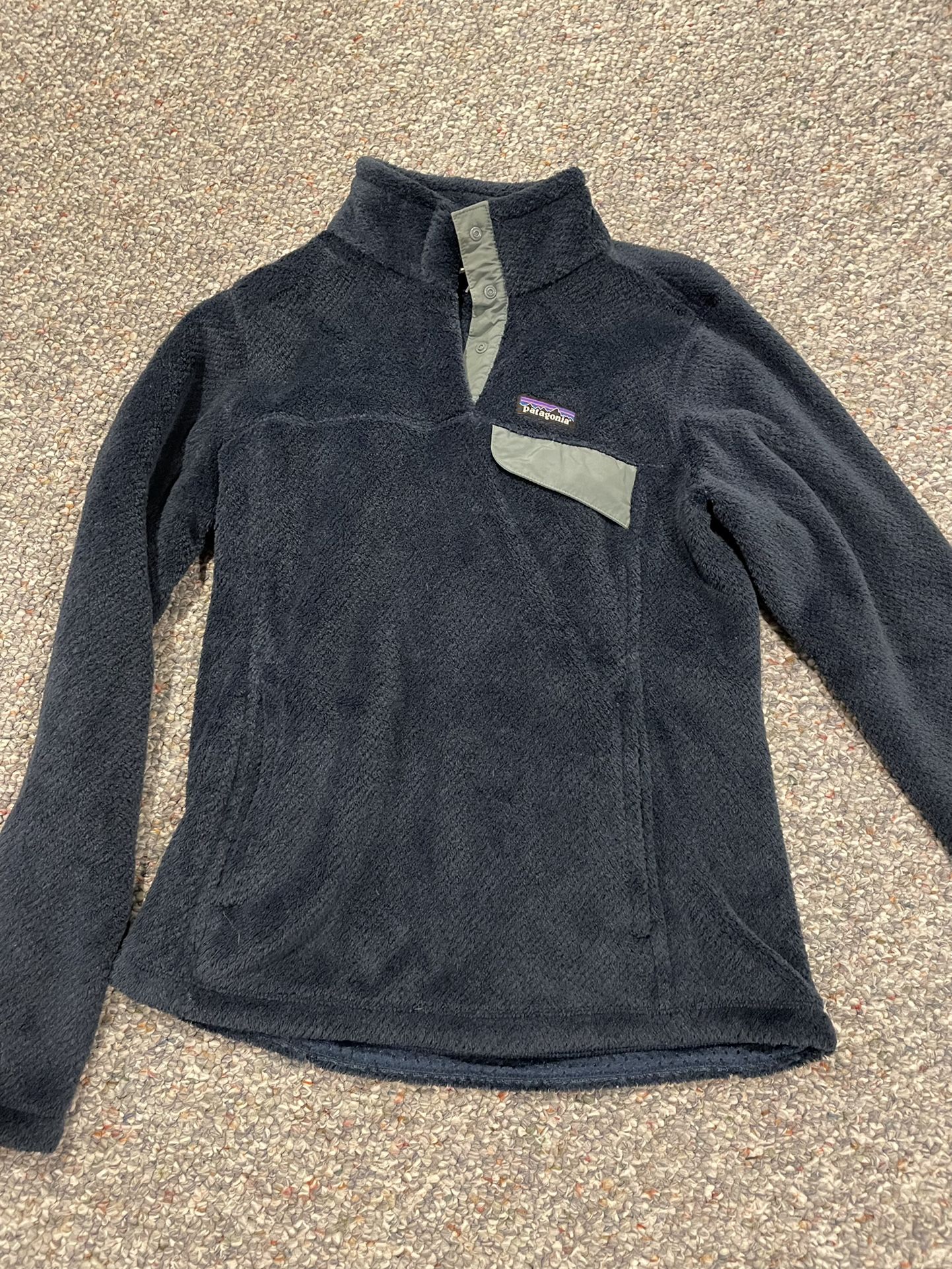 Patagonia Re-tool Snap-T Pullover, Women’s Small, Stone Blue Classic Navy