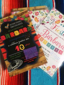 Fiesta Theme Invitations