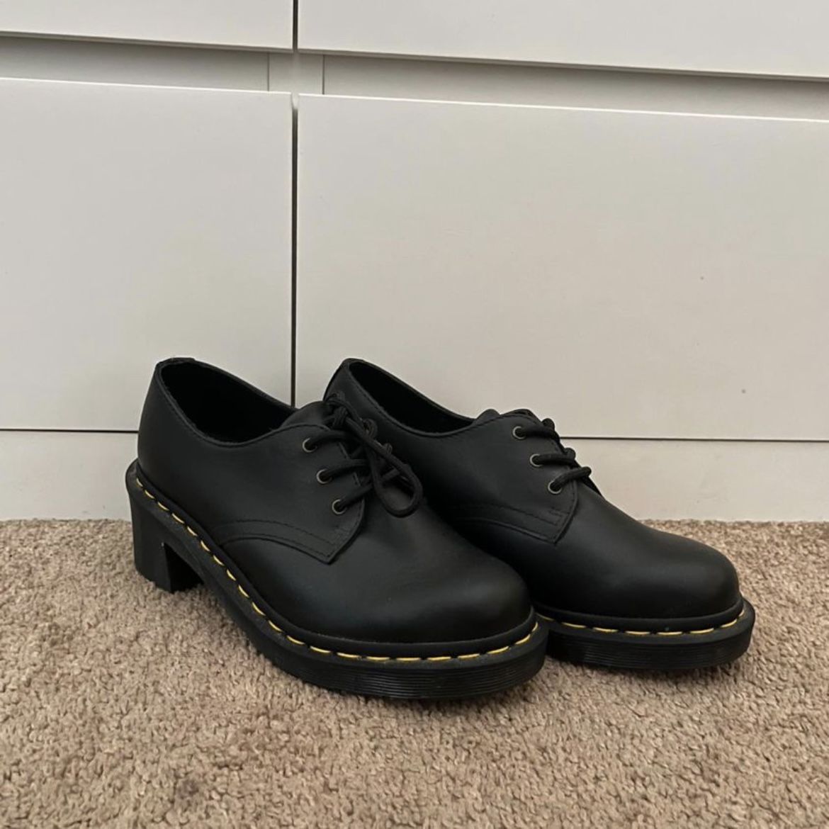 Dr. Martens Amory Wanama Leather Heeled Shoes