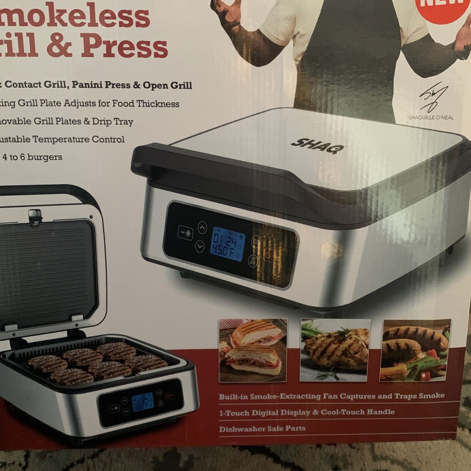Shaq Smokeless Grill & Press