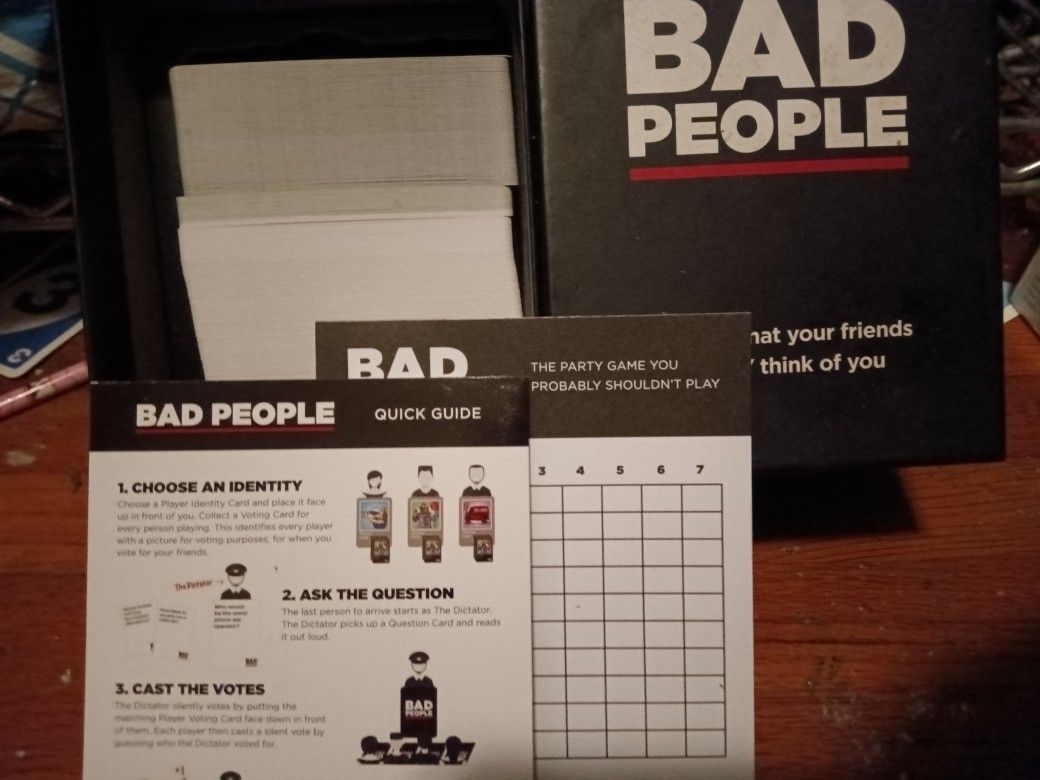 Card Game (Bad People)