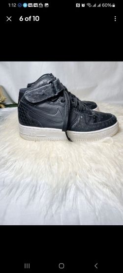 Nike Air Force 1 LV8 Size US 6.5y Women 6.5 Black Snakeskin Sneakers 820342-001