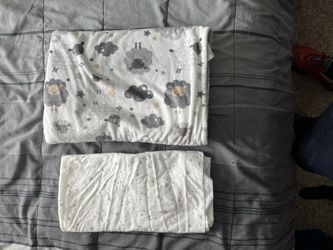 Infant Plush Blanket W/ Cotton Sheet