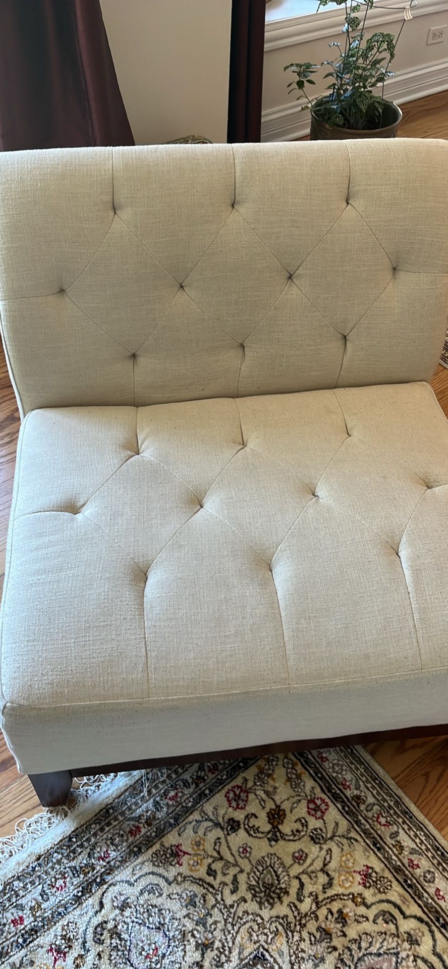 White Accent chair Home & Garden