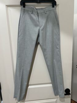 Light Gray Slim Dress Pants
