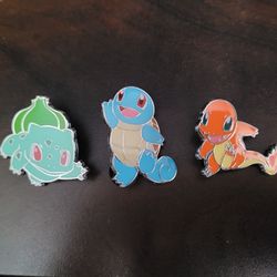 Pokemon Charmander Squirtle Bulbasaur Pin Collection