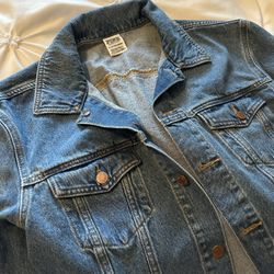 PINK Blue JEAN JACKET CROP