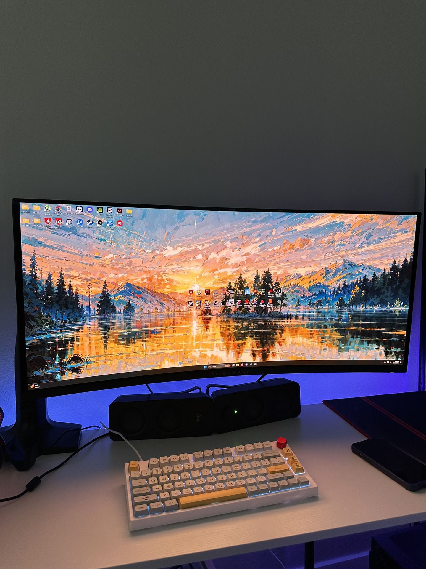 Alienware 34 Inch 3440 x 1440p Ultrawide DWF OLED  165hz Gaming Monitor