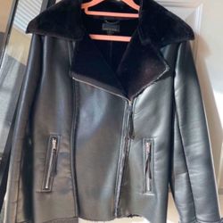 Black Faux Leather Jacket
