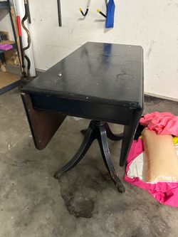 Solid Wood Drop-Leaf Table - Heavy & Sturdy