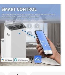 Whynter Nex 10,000 (DOE) BTU Inverter Portable Air Conditioner Cools 500 sq. ft. with Dehumidifier, and Wifi Enabled in White
