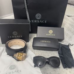 Versace Women Belt And Sunglasses 