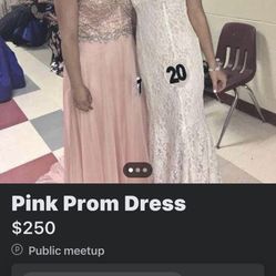 Pink Prom Dress Size 12